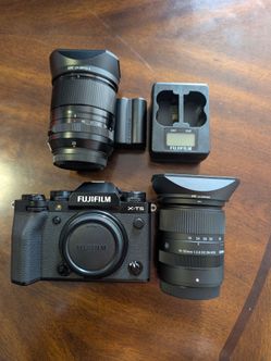 X-T5 with lenses and small rig