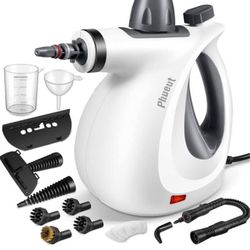 Handheld Multi-Surface Natural Steam Cleaner with 12 pcs Accessories, Multi-Purpose Steamer for Home