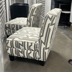 Accent Chairs Cream-armless Chairs 
