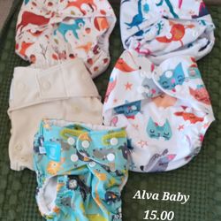 Cloth. Reusable Diapers.  3.00 Each