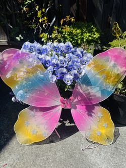 Little Girls Fairy Wings: Light Up Wings: Halloween