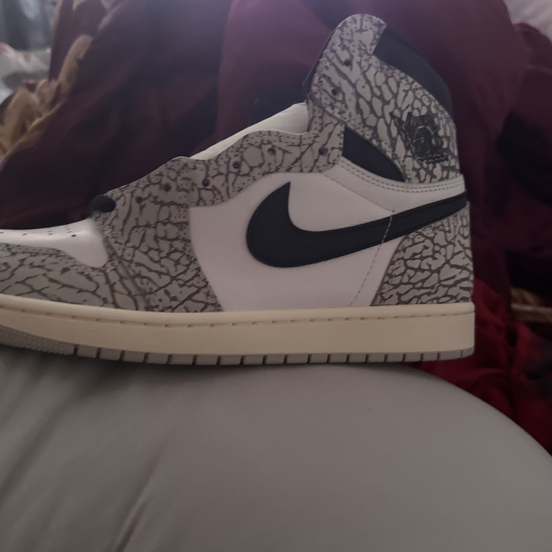 Air Jordan One Retro …Elephant Print Nike Sneakers Size 11 Men's(NEW)