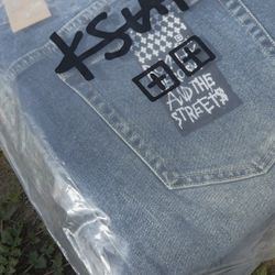 KSUBI BLUE DENIM JEANS