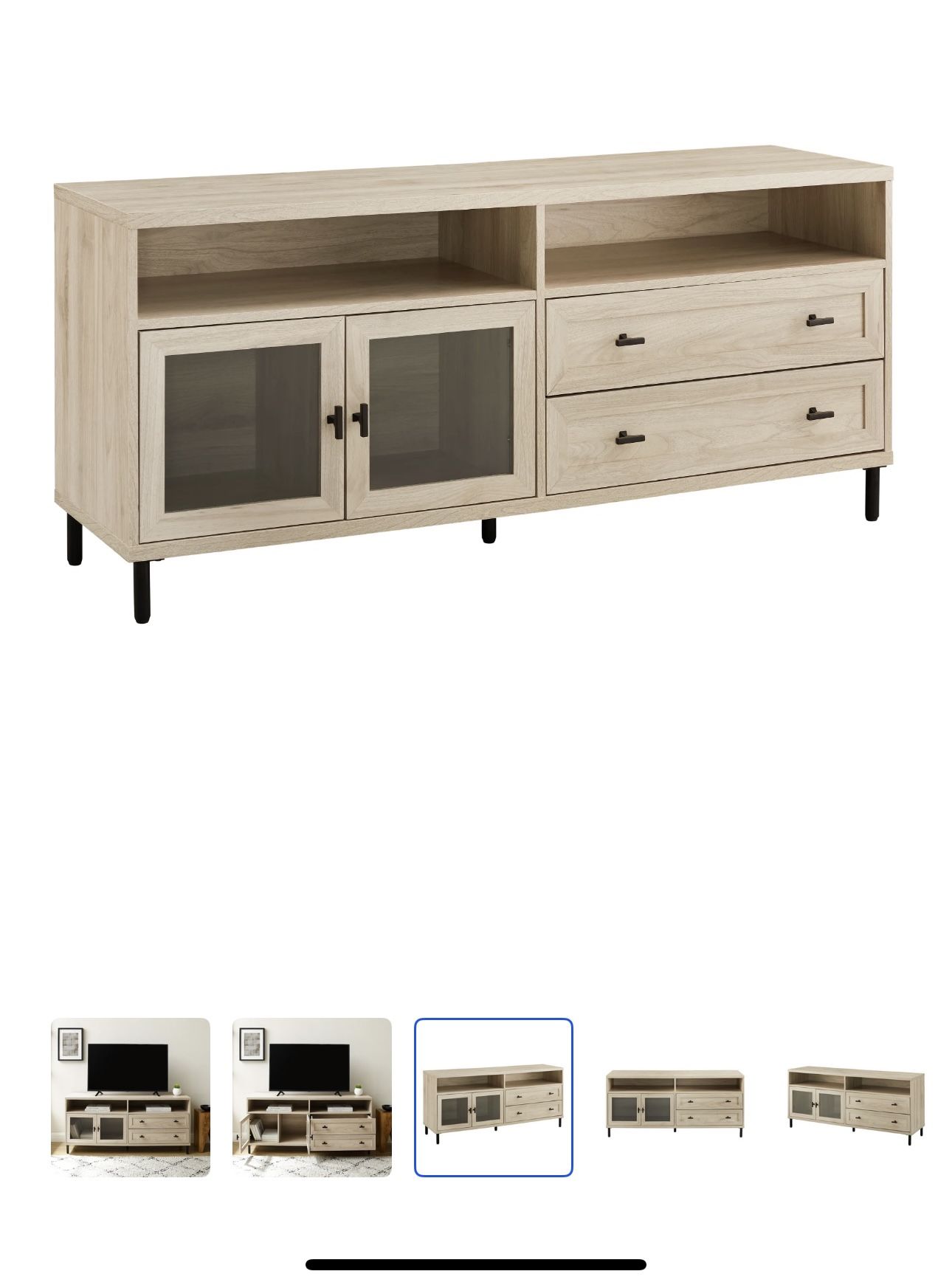 Modern Wood and Glass TV Stand