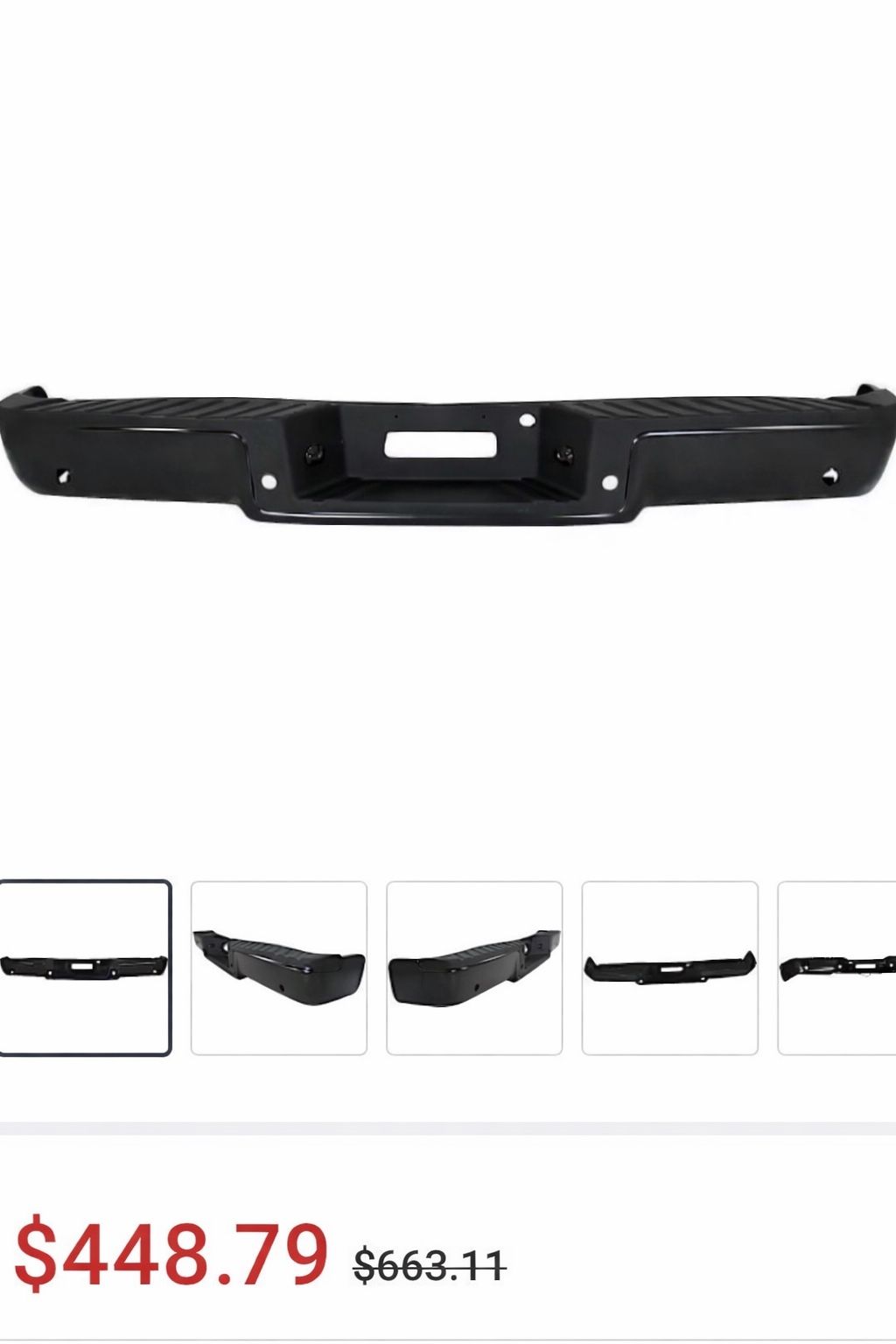 2008 Ford F-150 Front & Rear Bumper Set - Clean, Solid Upgrade (Paintable)