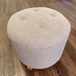 Round Storage Ottoman