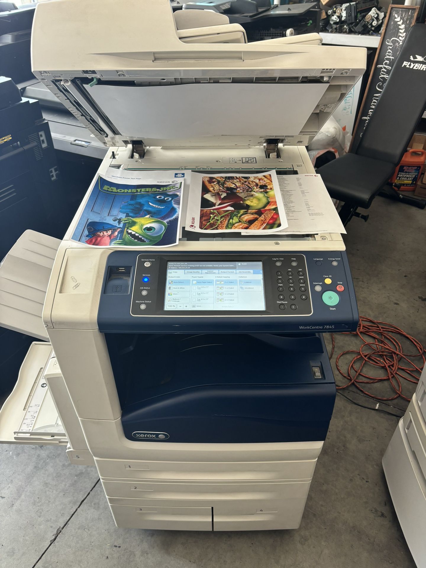 Xerox WC 7845 Color Copier/print/scan/fax Low Meter!!!