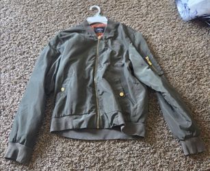 Active USA Olive Green Bomber Jacket