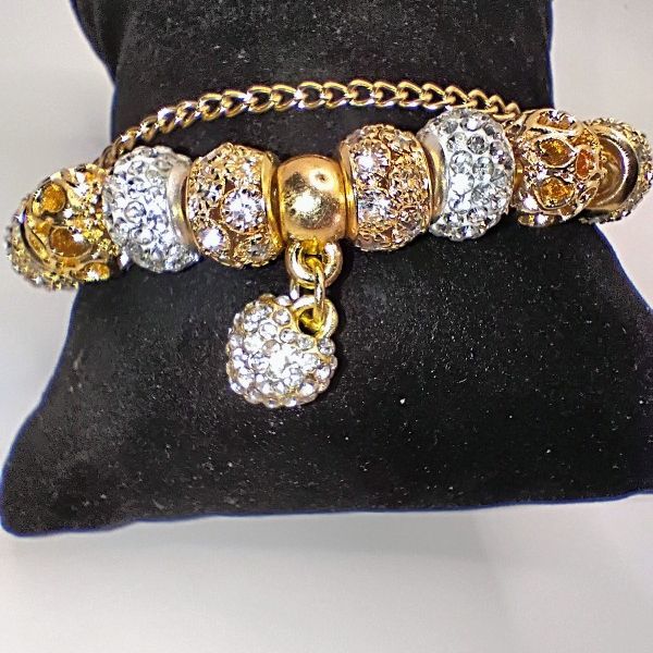 Gold And Silver Charm Bracelet 