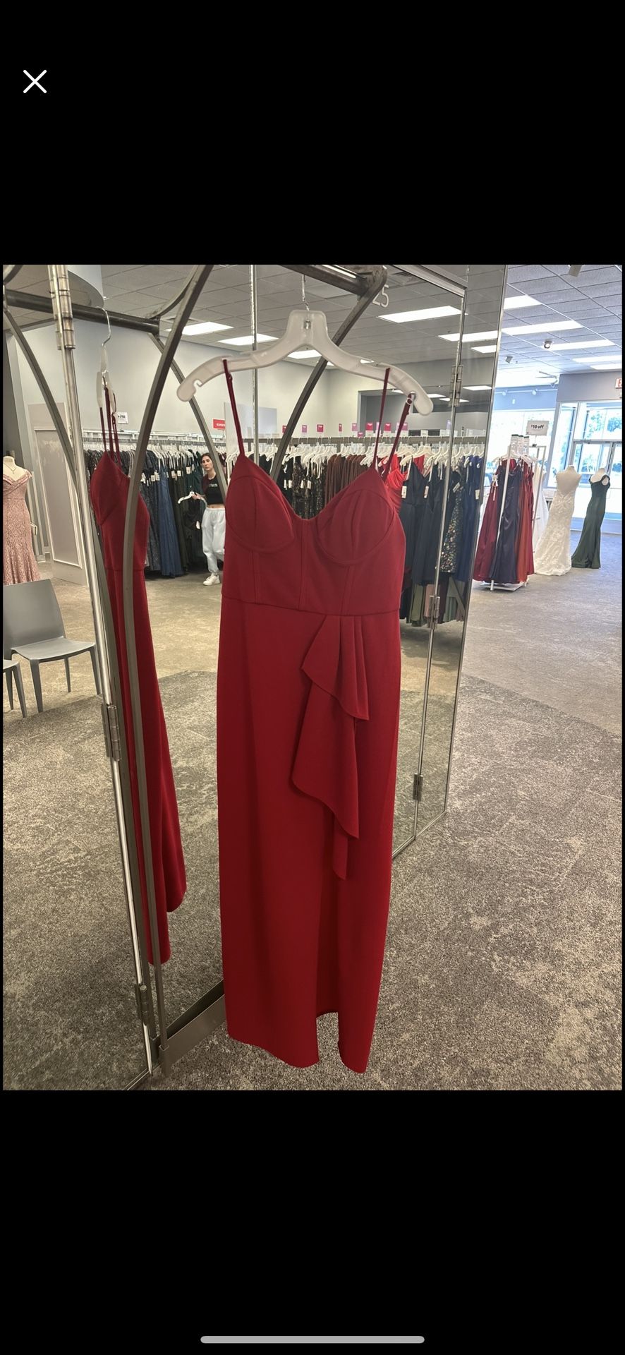 Beautiful red Dress Davids bridal