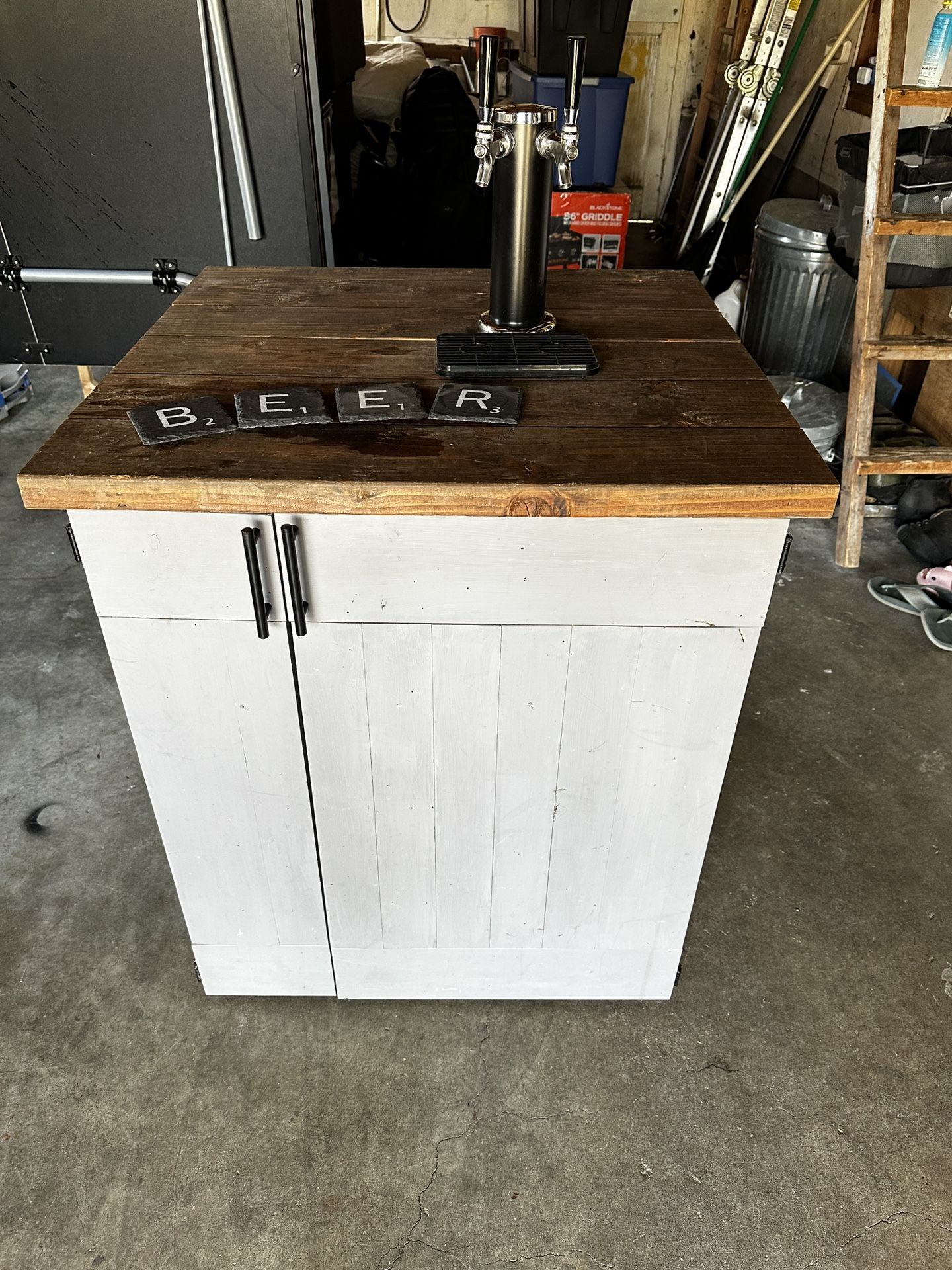 Custom Built Arctic King Double-Tap Kegerator