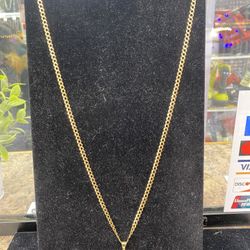14K Cuban Chain Yellow Gold 20.5G 25 inches