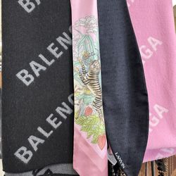 Balenciaga Scarf and Lanvin Scarf Bandal and Gucci