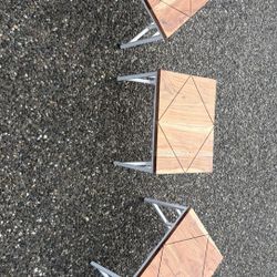 Three Small Wood Table Top Tables Like New 