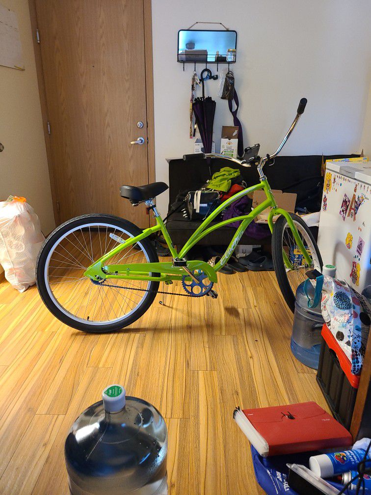 Adult Sized Lime Green Commuter Bike