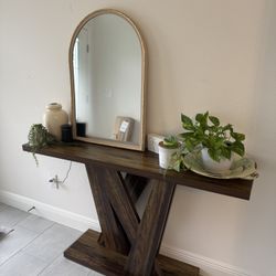 Solid Wood Accent Table 