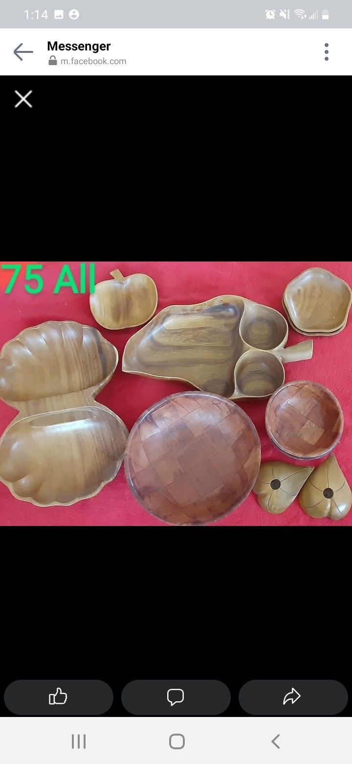 Blair Monkey Pod wood dish items