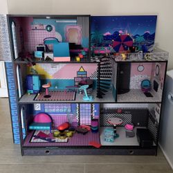 LOL Surprise OMG House Real Wood Dollhouse