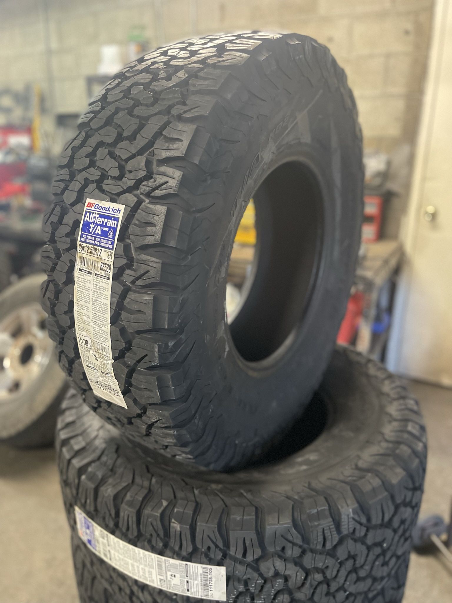 New Set Of (4) 35x12.50R17 BFGoodrich KO2 10 Ply All Terrain Tires For ...