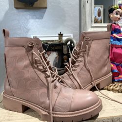 Coach Booties Pink