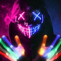 Led Lights Brand New Halloween Purge Mask