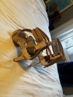 Steven madden gold rose heels