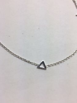 Silver triangle Anklet Brc