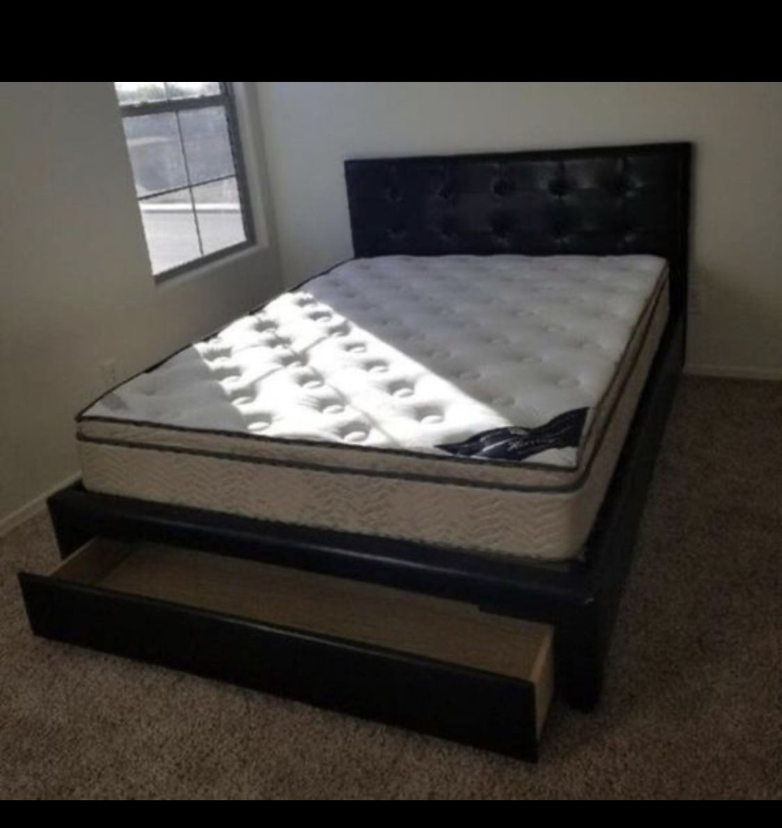 Queen Bed With Pillowtop Bamboo Mattress Only $425 Full Size $400