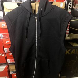 H And M Sleeveless Hoodie Black Size Medium Men’s Used