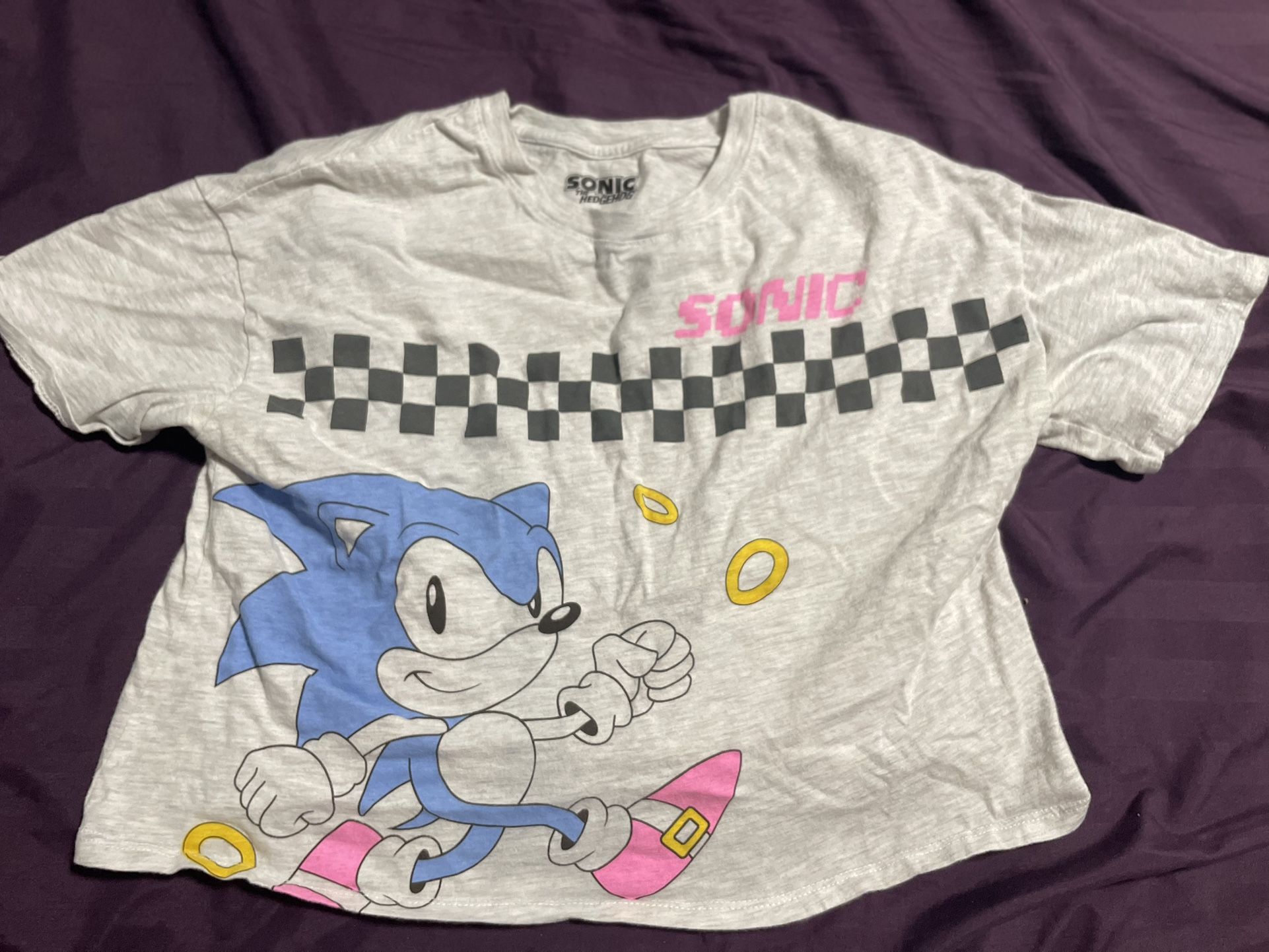 Sonic Girls Crop Top Size XL