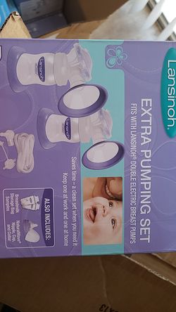 Lansinoh pumping set and extra bottles