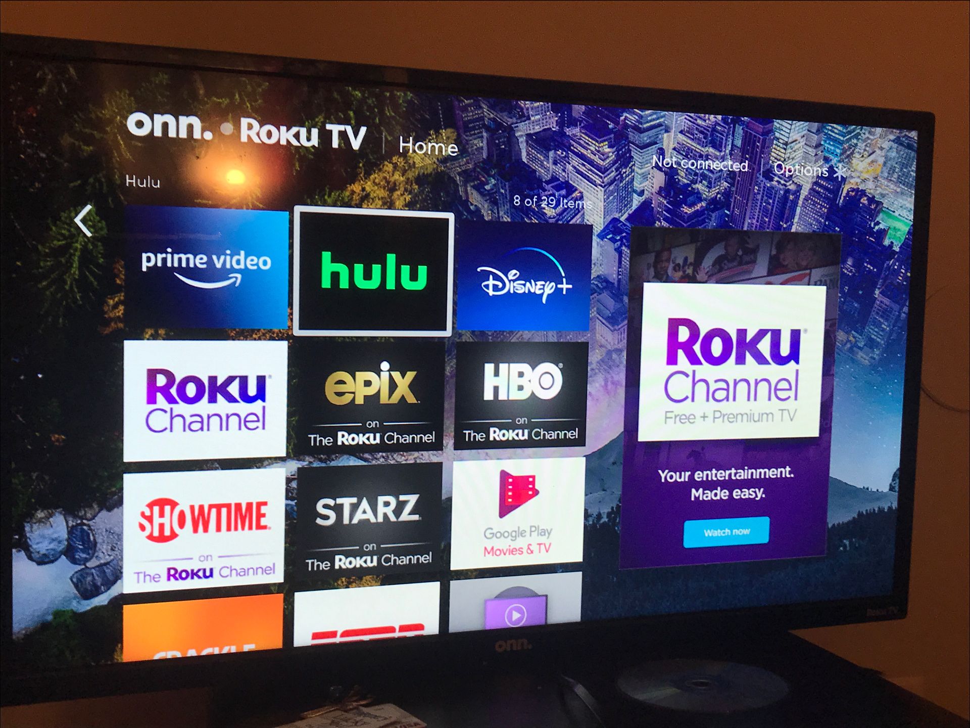 Roku smart tv 32inch with wall mount included do not have legs