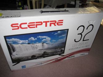 New Sceptre 32" LED Display TV HDMI 720p 1366 x 768 - $125 (Schererville)