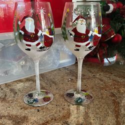Christmas Wine Glasses