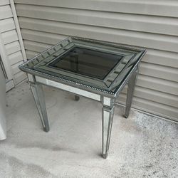 Glam Mirrored Side Table