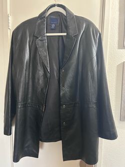 Black  Faux leather jacket
