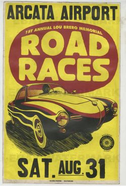 Vintage 60’s Era Road Race SCCA Poster