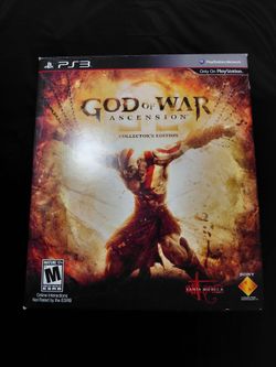 PS3 Game and Statue - God of War: Ascension Collector's Edition