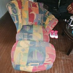 Chair  With Ottoman 