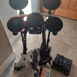 Guitar Hero Band Hero Warriors of Rock bundle and Game System Rockband Rock Band