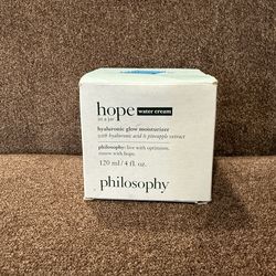 Philosophy hope water cream in a jar