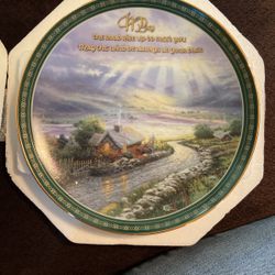 Irish Saying Thomas Kinkade Plate