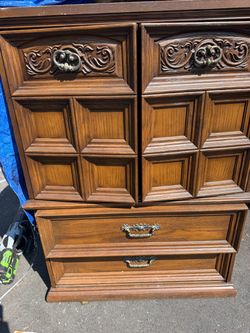 Solid wood dresser