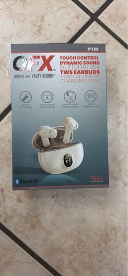 QFX HP-E180 Bluetooth TWS Earbuds with Charging Case