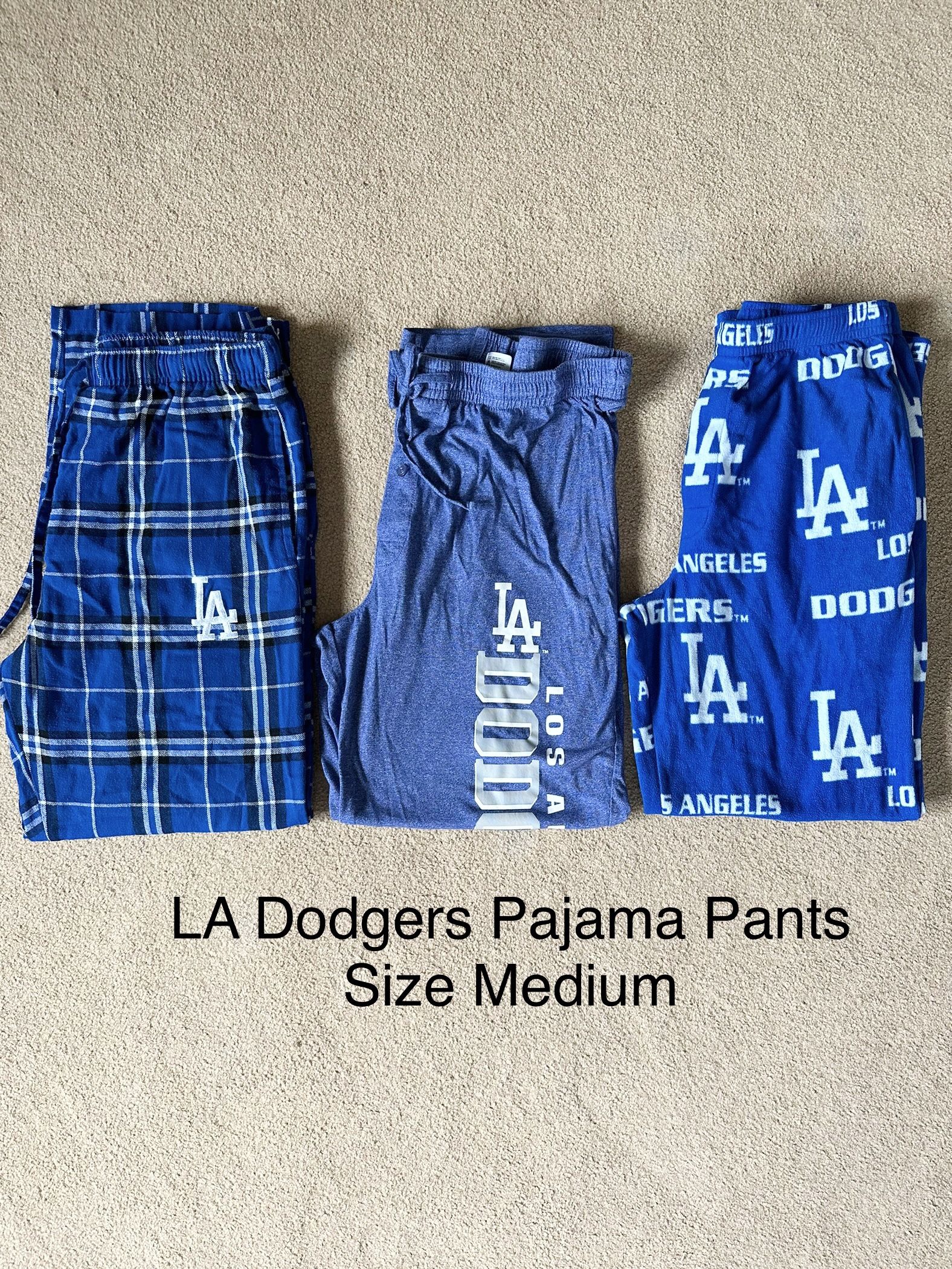Dodger Pajama Pants-Set Of 3 -Size Medium
