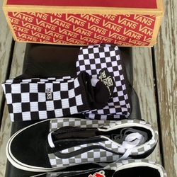 Vans checkerboard Shoes Socks And Bag
