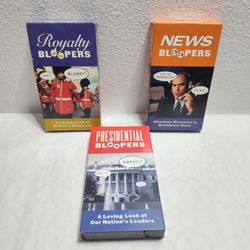 Best of The Bloopers 3 VHS Royalty, News, & Presidential Bloopers 1999 Time Life