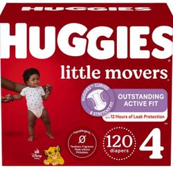 HUGGIES LITTLE MOVERS SIZE 4 