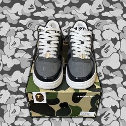 Bape Bapesta Grey/ Black 