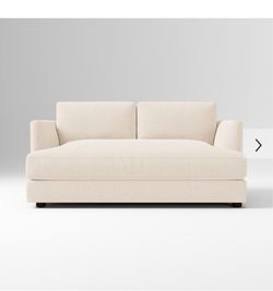 West elm Haven sofa  New delivered on June  26 Warm White, Performance Yarn Dyed Linen Weave 60 -wide 39 -depth